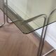 Chrome desk and 70" style glass top