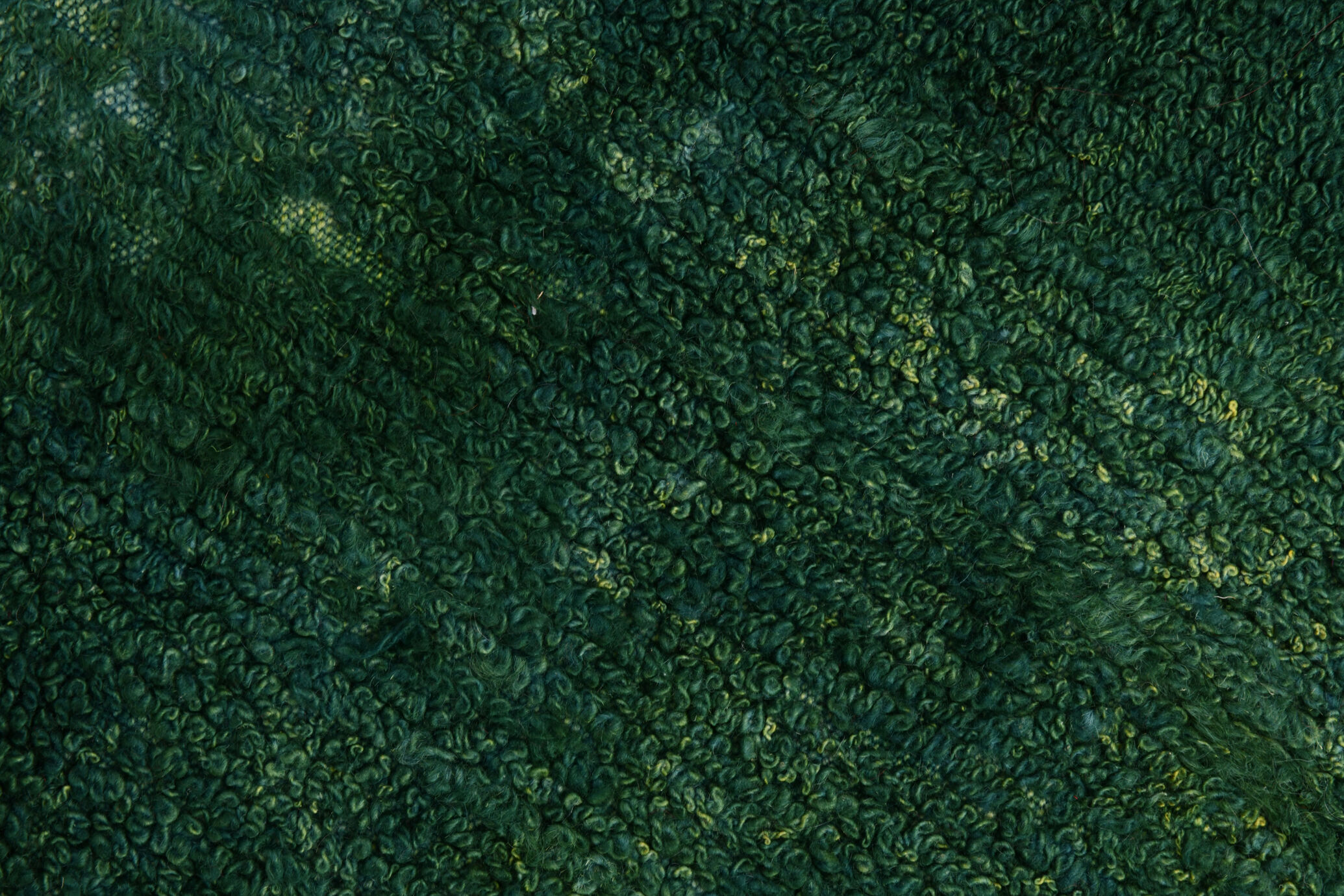 3x3 square green vintage rug 94x105cm