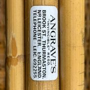 Set of six English "Invincible" bamboo and rattan chairs by Angraves, 1970s