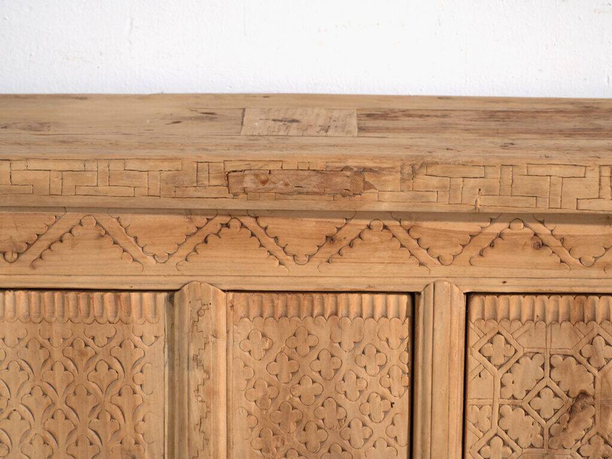 Antique carved buffet in fir wood – China, circa 1930