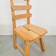 Dutch Brutalist Dining Chairs with Ladder Backrests in Oak, 1960s, Set of 4