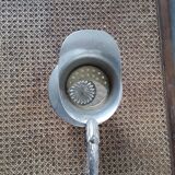 Old glass and silver metal wine carafe