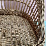 Small wicker children's armchair