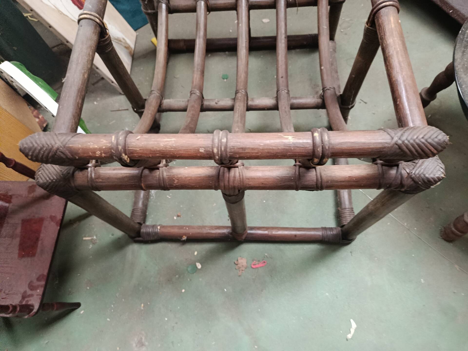 Rattan armchair