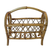 Vintage bamboo magazine holder