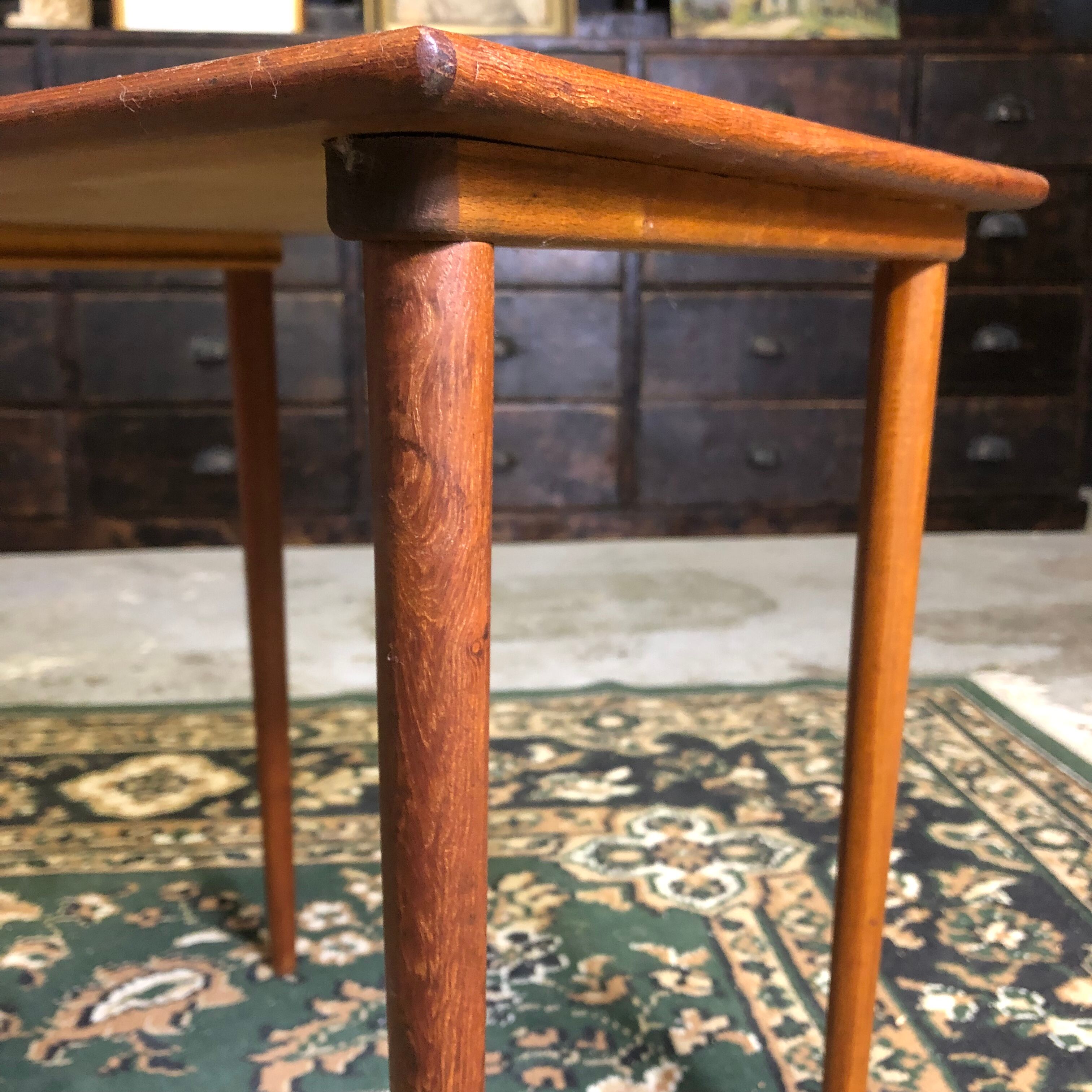Coffee table vintage compass feet
