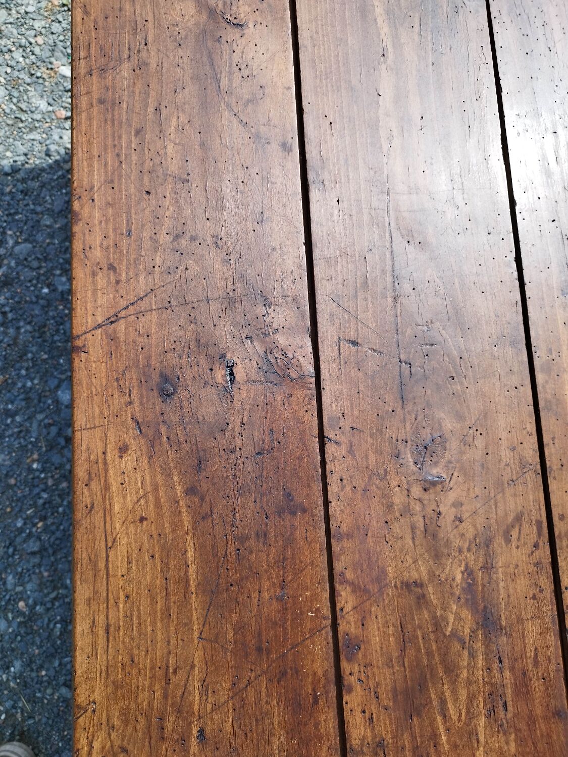 Table basse de ferme rustique
