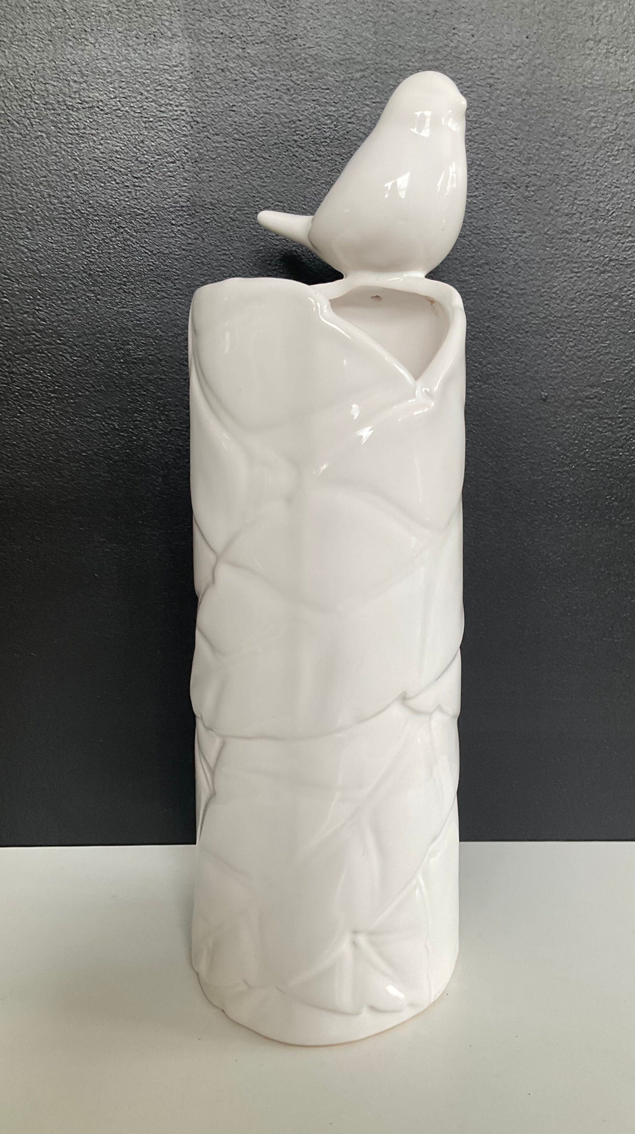 Vintage glazed ceramic vase