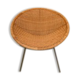 Rattan armchair basket 1950