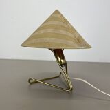 Brass table lamp "aal" by rupert nikoll, austria, 1950s