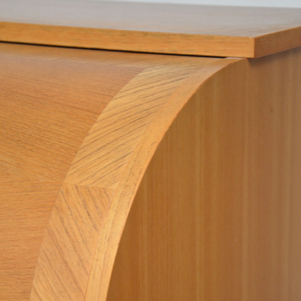 Secretary rounded in blond wood 1960