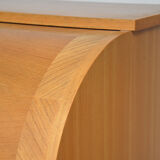 Secretary rounded in blond wood 1960