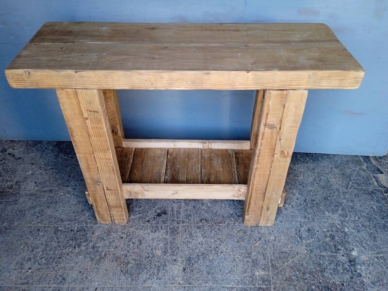 Workbench 120cm old solid wood
