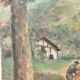 Huile sur toile Paysage Basque