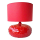 Red ceramic lamp