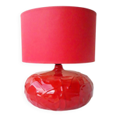 Lampe rouge en céramique