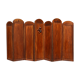 Art Deco screen with 7 panels carved with the insignia of the Foreign Legion, circa 1940