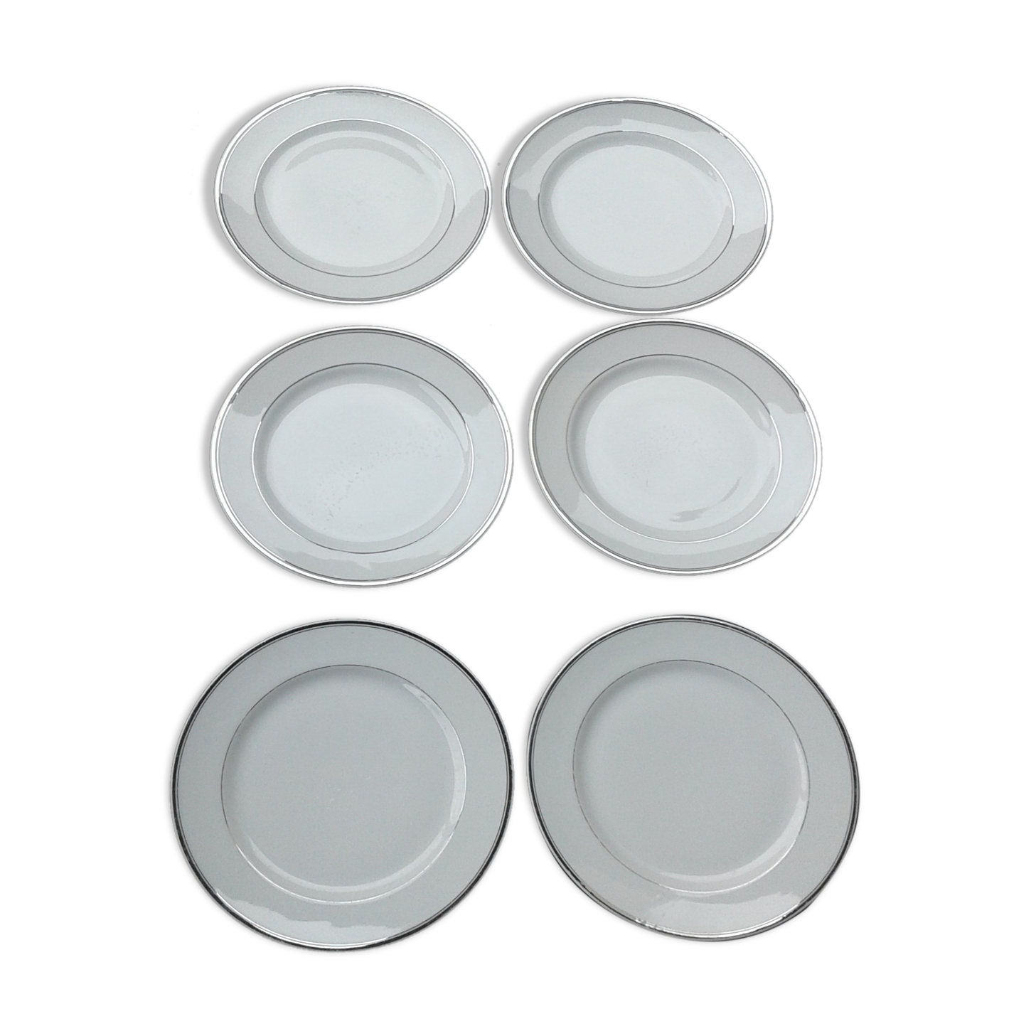6 Porcelain plates . Limoges , Charles Ahrenfeldt