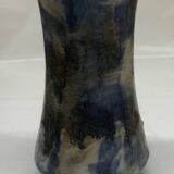 Belgian molten flamed stoneware vase by Lardinois