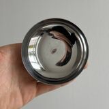 6 shiny stainless steel ice cream cups