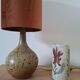 Vintage pyrite stone lamp