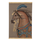 Painted canvas representing a horse, contemporary work