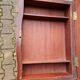 Console cabinet in marquetry with mirror