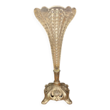 Cone vase, cut crystal bouquet (most certainly baccarat, saint louis ...)