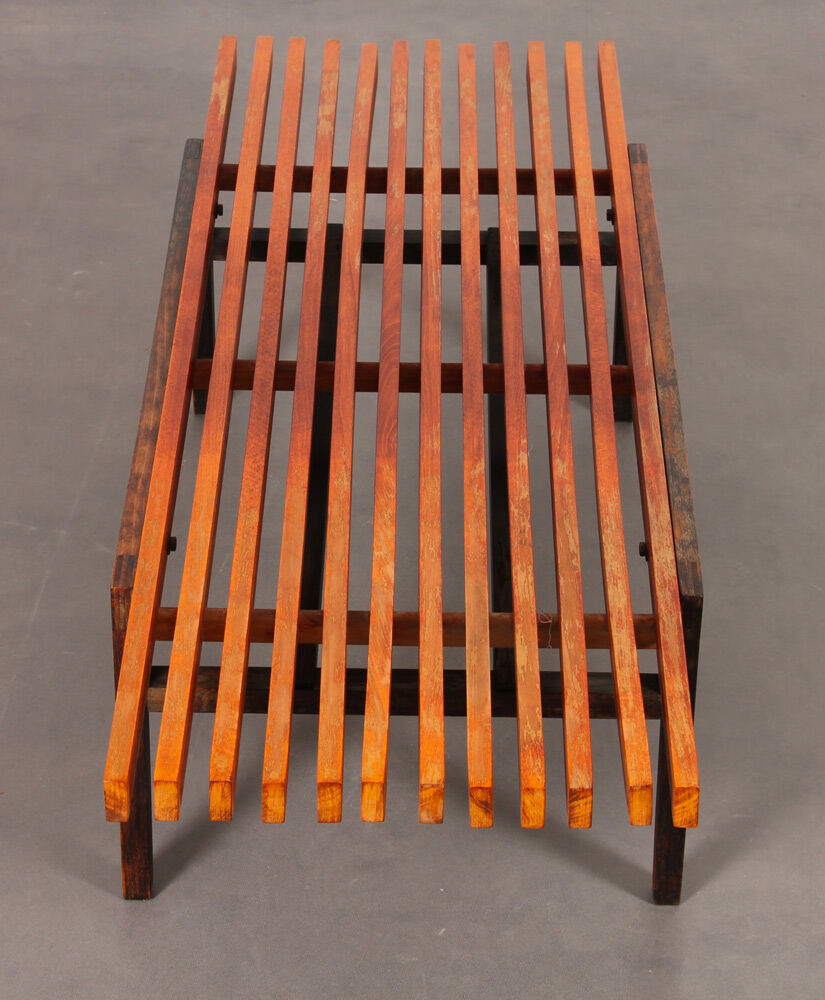 Eastern European slatted coffee table, František Mezulanik