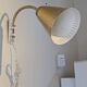 AJH Swedish brass adjustable wall lights