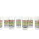 Set of 8 fifties glasses H12cm
