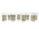 Set of 8 fifties glasses H12cm
