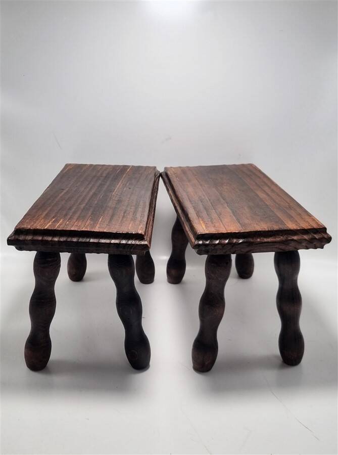 Pair of footrest stools