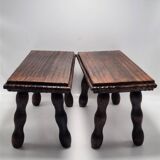Pair of footrest stools