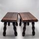 Pair of footrest stools