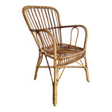 Vintage rattan armchair