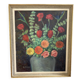 Oil on canvas, wooden fabric frame, 1950s