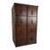 Armoire à archives double en chêne massif – Pays-Bas, 1920–1940