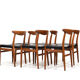 Lot de 6 chaises Hans J. Wegner W2 C.M.Madsen années 1950