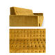 Mustard-colored design sofa from the "I love you etc."