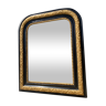 Miroir noir et doré style Louis Philippe