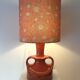 Rare design lamp pan ceramic - west german pottery