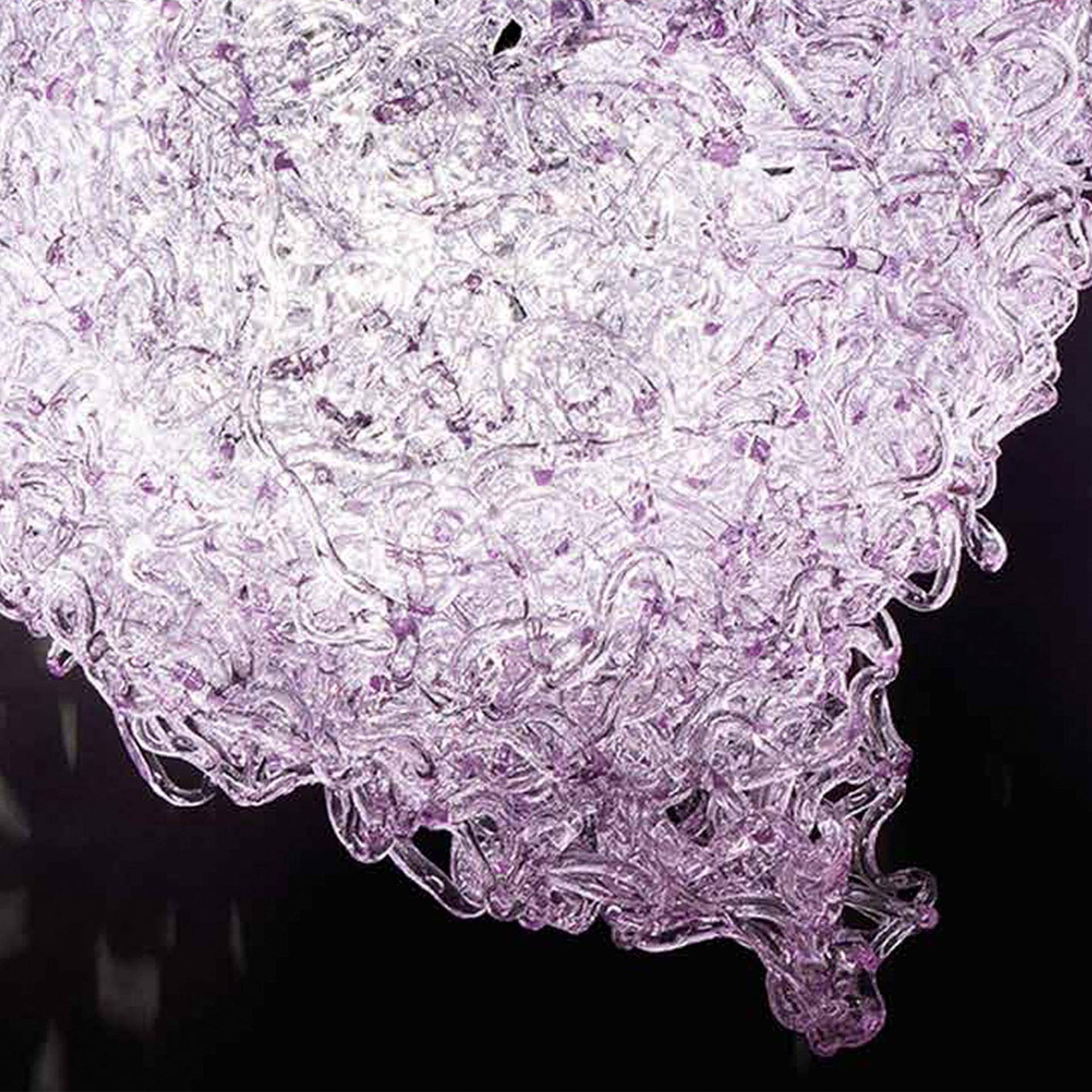 Pink Resin Chandelier Mod Supernova by Jacopo Foggini