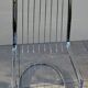 Set of 2 chrome metal chairs, Italian style from the 1970s.