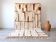 Handwoven natural wool rug, size 1.5/2.5 m.