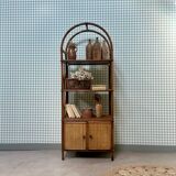 Rattan shelf on legs (refurbished)