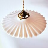 Suspension in pleated opaline 1950