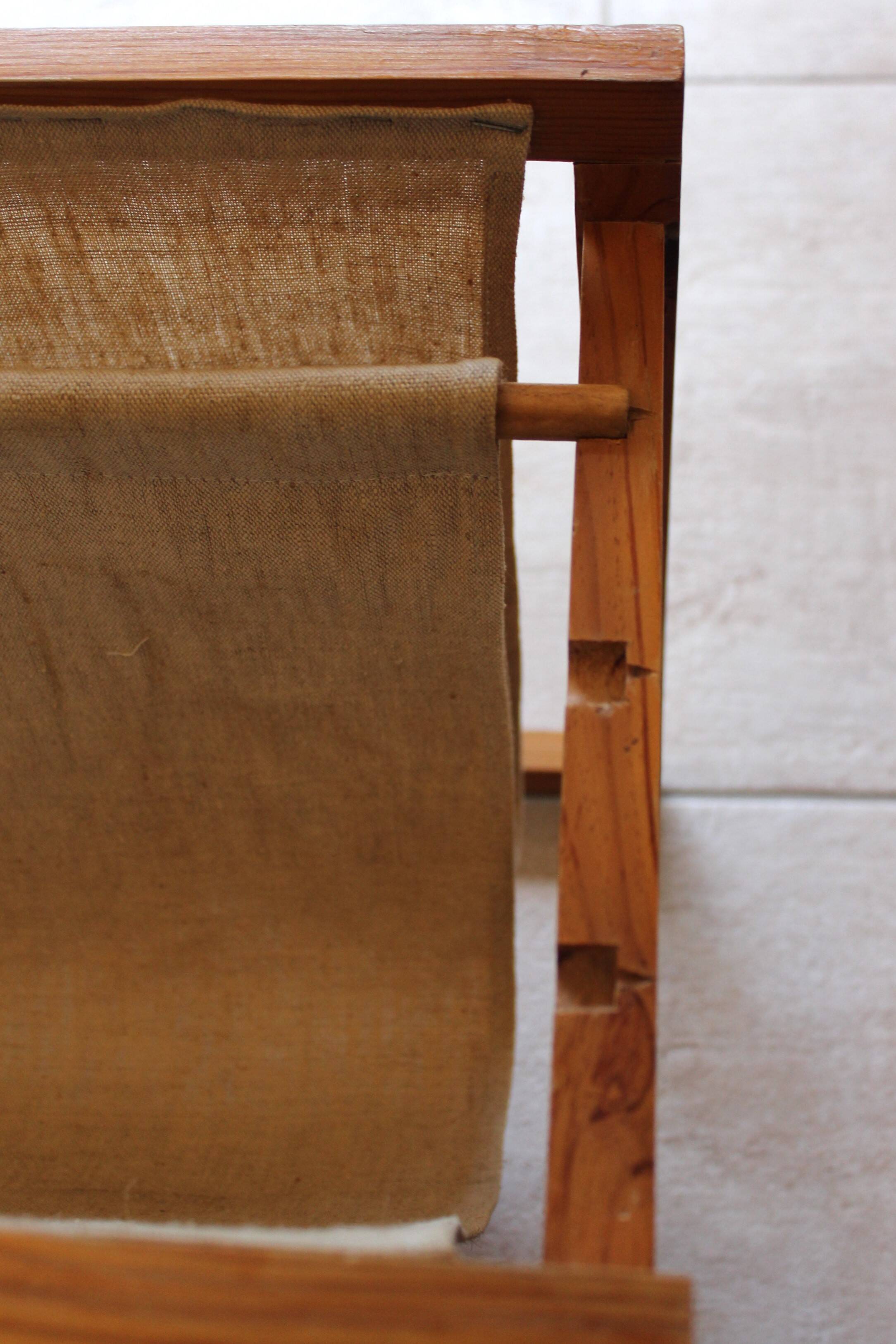 Vintage Scandinavian magazine rack