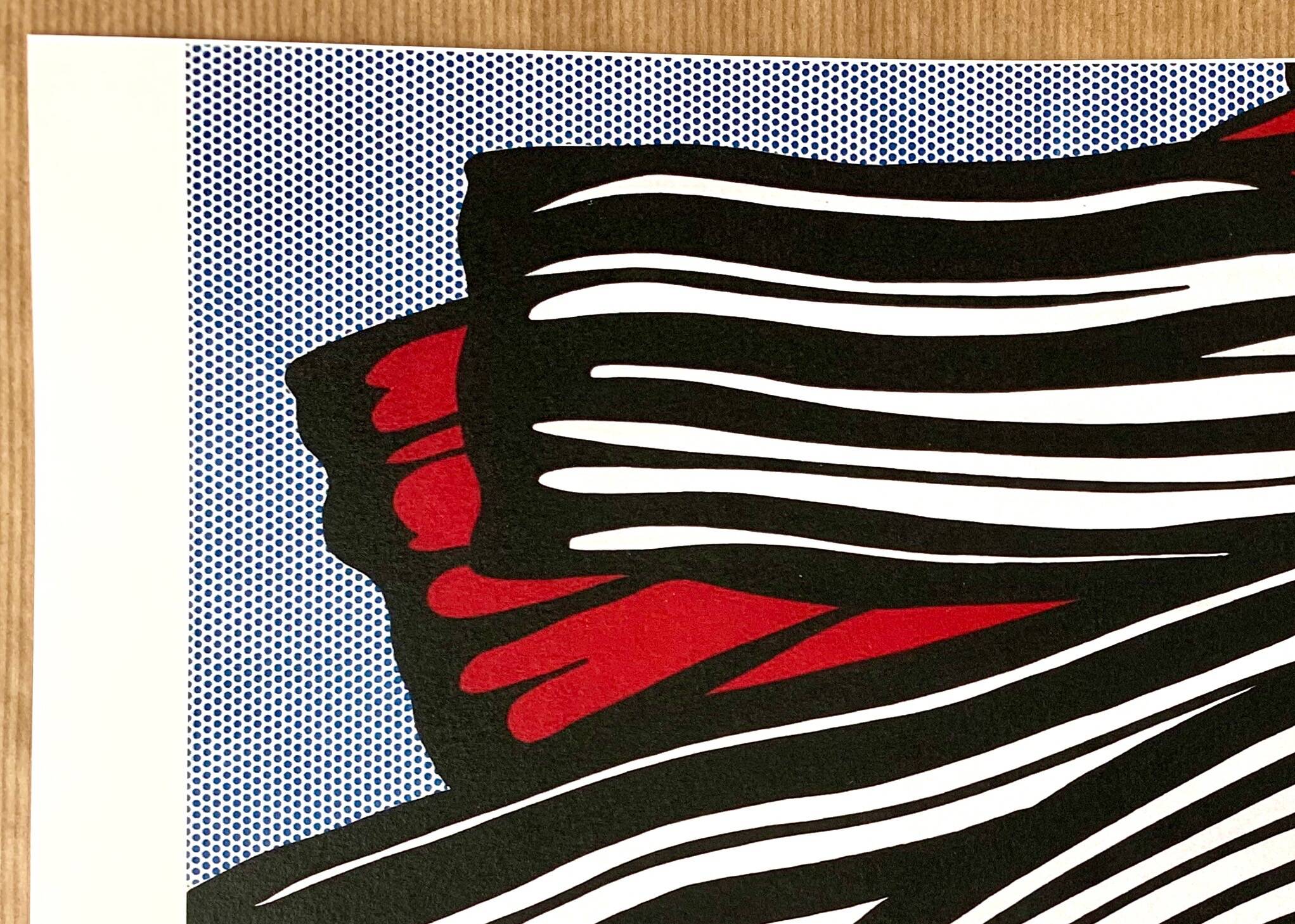 Original pop-art poster, reissue by Roy Lichtenstein "little big painting 1965"