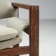 Fauteuil lounge en wengé de milieu de siècle